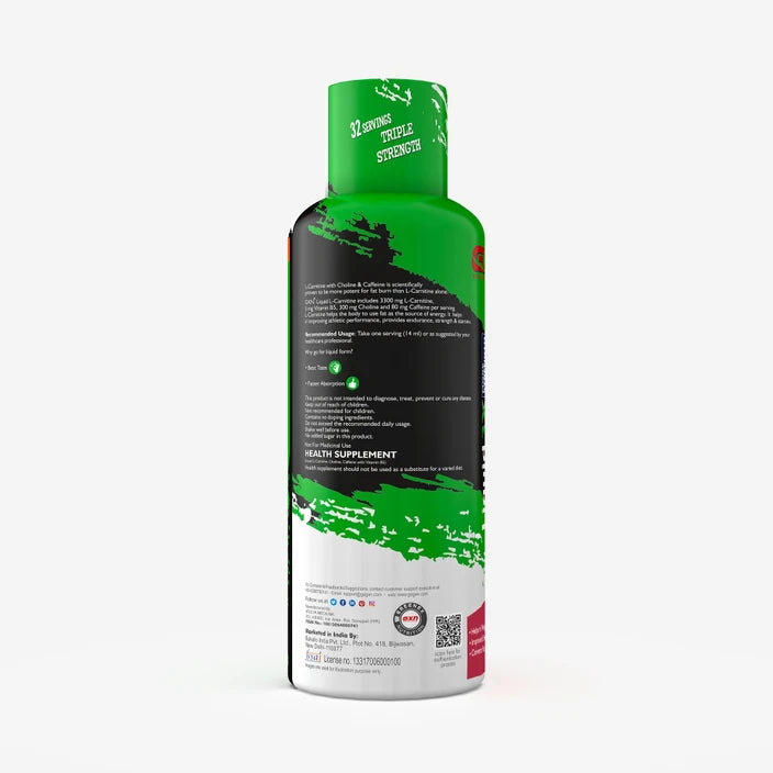 GNX LIQUID L-CARNITINE 3300 mg Convert Fat to Energy (450 ml) 32 Servings