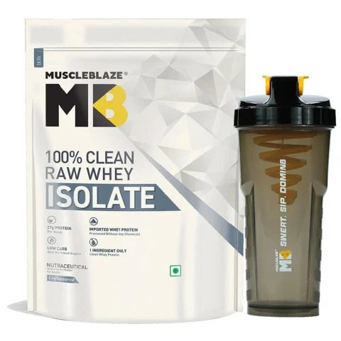 Raw Whey Isolate 1 Kg & Shaker Combo