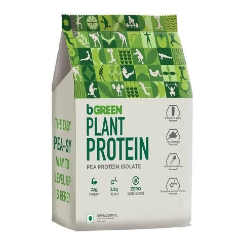 bGREEN Plant Protein Pea Protein Isolate, 1 kg (2.2 lb), Chocolate