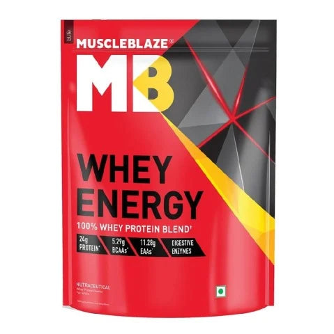 MuscleBlaze Whey Energy with Digezyme, 2 kg (4.4 lb), Chocolate
