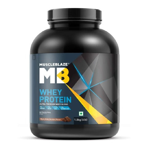 MuscleBlaze Whey Protein, 1.82 kg (4 lb), Rich Milk Chocolate