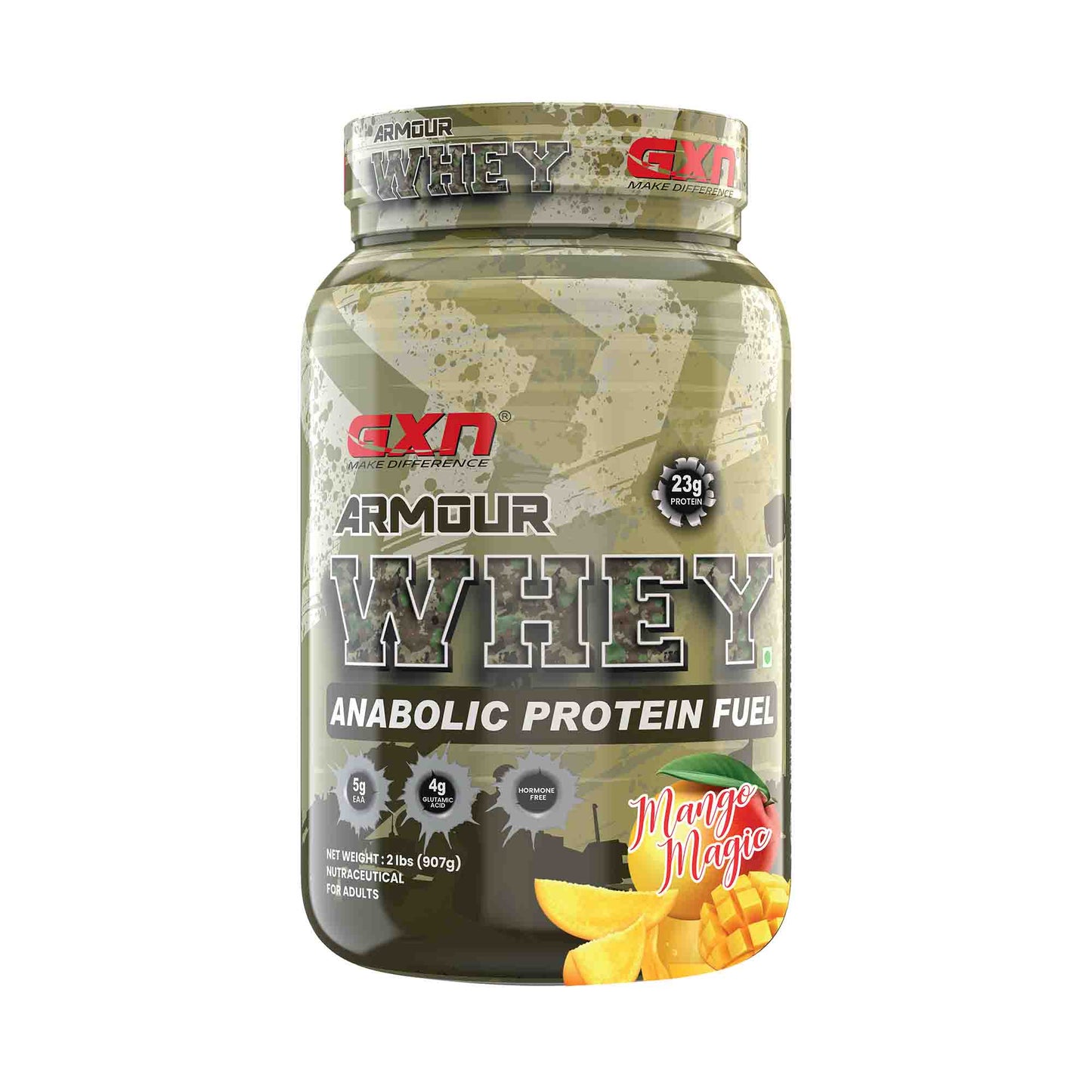 GXN ARMOUR WHEY Increase Muscle Size  4.4 lbs