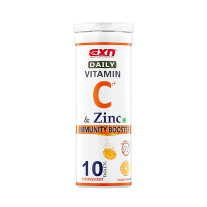 GXN DAILY VITAMIN C & ZINC  Full of Antioxidants 10 Effervescent Tablets