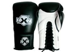 Leather Black custom Pro Boxing Gloves
