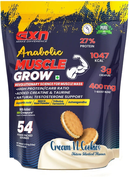 GNX ANABOLIC MUSCLE GROW Revolutionary Science For Muscle Mass 2.72lbs